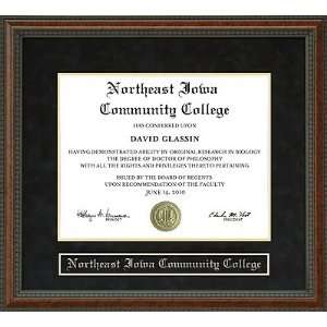 Northeast Iowa Community College Diploma Frame  Sports 