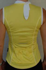 Ladies Cycling Bike Jersey Top sleeveless Yellow size M 10  