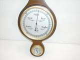Vintage Wood Weather Station Japan 6520 Thermometer  