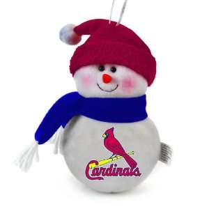  Pack of 3 MLB St. Louis Cardinals Plush Snowman Christmas 