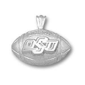 Oklahoma State Cowboys Solid Sterling Silver oSu Football 