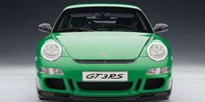 AUTOart PORSCHE 911(997) GT3 RS GREEN CAR BLACK STRIPE NEW IN STOCK 
