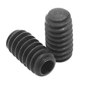 Alloy Steel Hex Socket Set Screw with Oval Point, Black #10 24  