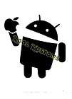   STICKER ANDROID EATING APPLE , FUNNYCAR TRUCK WINDOWLAPTO​P