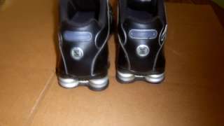 mens Nike Shox Athletic Shoes black silver 9  