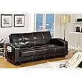 Bi cast Futon Sofa with Cup Holder and Storage  Overstock