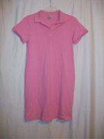 LL Bean pink polo dress size m Summer short sleeve  