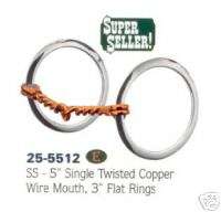 Twisted Wire Snaffle Copper Mouth Horse Tack 5  