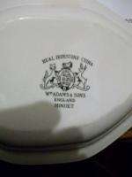 William Adams & Sons England Minuet Serving Bowl Oval  