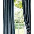 Peacock Vintage120 inch Faux Textured Dupioni Silk Curtain Panel 