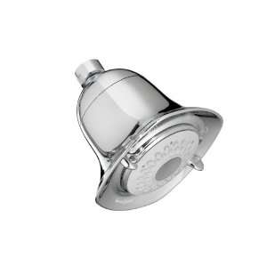   002 Flowise Square 3 Function Water Saving Showerhead, Polished Chrome