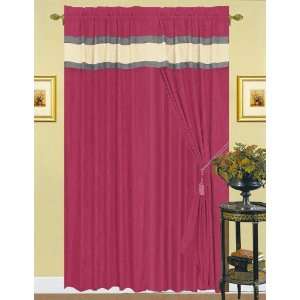   Curtain / Drape Set with Sheer Backing 120 by 84 Inch