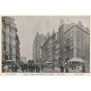  1893 Print World Times Potter Buildings New York City 