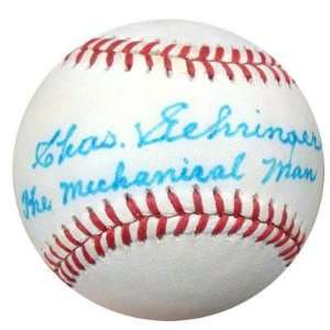 Charlie Gehringer Signed Ball   AL The Mechanical Man PSA DNA #J21820 