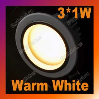 3x1W LED Ceiling Down Light Lighting Downlight Cabinet Frosted Glass 