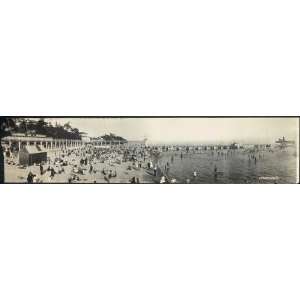    Panoramic Reprint of Bathers at Crystal Beach: Home & Kitchen