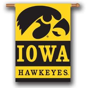  Iowa Hawkeyes Banner 2 Sided College Flag Patio, Lawn 