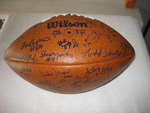 1985 ILLINOIS FIGHTING ILLINI Team Autographed Football Vintage NCAA 