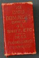 1906 Antique U.S. Playing Cards Dominoes Fortune Telling Sniff Block 