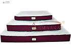   M02HJH/MB X Burgundy & Ivory Heavy Duty Canvas Dog Bed Extra Large