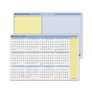   QuickNotes Yearly Erasable Wall Calendar   AAGPM50028