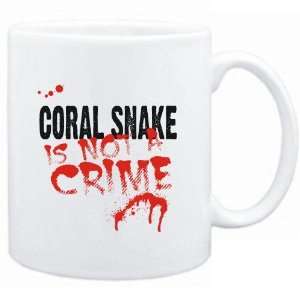  Mug White  Being a  Coral Snake is not a crime 