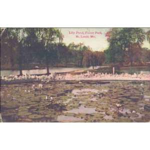    Reprint Lily Pond, Forest Park, St. Louis, Mo  
