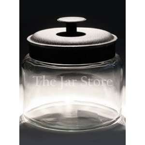 48 oz Anchor Montana Jar with Brushed Metal Cover  Kitchen 