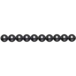   Pearl Bead Strands, Round Smoke Gray 8mm 48/Pkg Arts, Crafts & Sewing