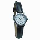 Timex Indiglo Watch Ladies Chrome with Leather Band (L20441)