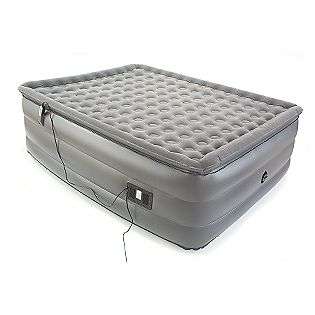 Full Size Raised Pillowtop Air Bed with Internal Air Pump and Remote 
