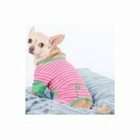 Ethical Fashion Seasonal Pink Striped Pajamas For Dogs X Small