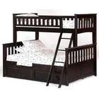 Night & Day Twin Over Full Bunk Bed In Cherry Finish   w Trundle