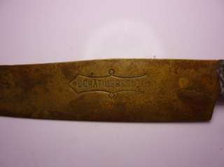 Antique German Knife Uchatiusbronce 19 Century  