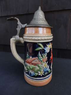 Vintage small lidded stein marked Germany  