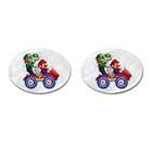 Carsons Collectibles Cufflinks Oval of Super Mario Bros. Kart Double 