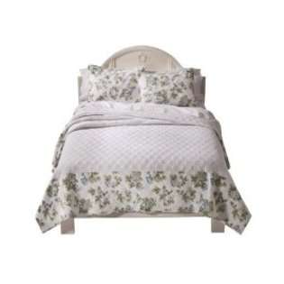   Bedspread   Blue Simply Shabby Chic Floral Bedspread   Blue  King Size