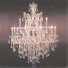   Maria Theresa 13 light 2 tier Antique French Gold/ Crystal Chandelier