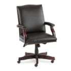 HON 6570 Leather High Back Adjustable Chair, Black