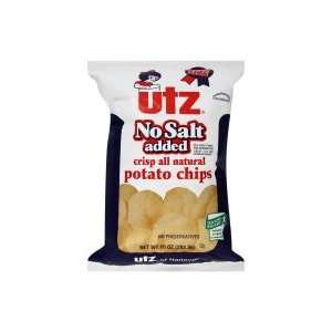  Utz Potato Chips, No Salt Added, 10 oz, (pack of 3 