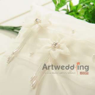   Wedding Ring Cushion/Bridal Pillow Bow Crystal 4 for Choice  