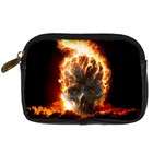 Carsons Collectibles Digital Camera Leather Case of Flaming Skull 