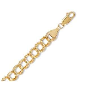  8 Inch 14/20 Gold Filled Large Charm Chain Bracelet 