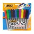   Salon Permanent Markers, Fine, Assorted Color Collection, 12 markers