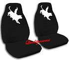   SET BULL RIDER FRONT CAR SEAT COVERS BLACK,OTHER COLORS&BACK SEAT AVBL