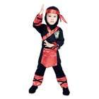   Paper Magic Group Fire Ninja Toddler Costume / Black/Red   Size 3T 4T
