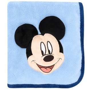 Crown Crafts Disney Mickey Mouse 3D Toddler Blanket 