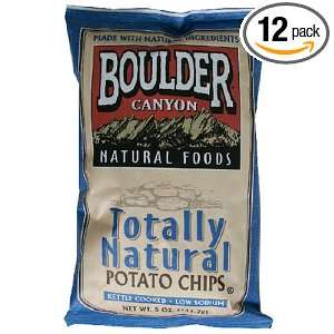 Boulder Potato Chips, 5 Ounce Bags (Pack of 12):  Grocery 