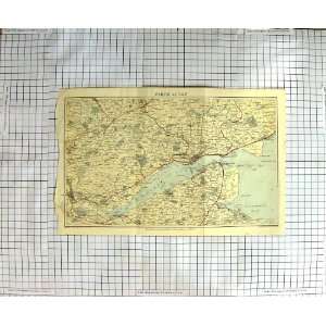 ANTIQUE MAP BARTHOLOMEW FIRTH TAY SCOTLAND DUNDEE:  Home 
