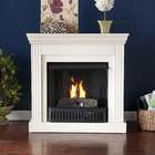 Southern Enterprises Wexford Petite Convertible Fireplace Black Gel